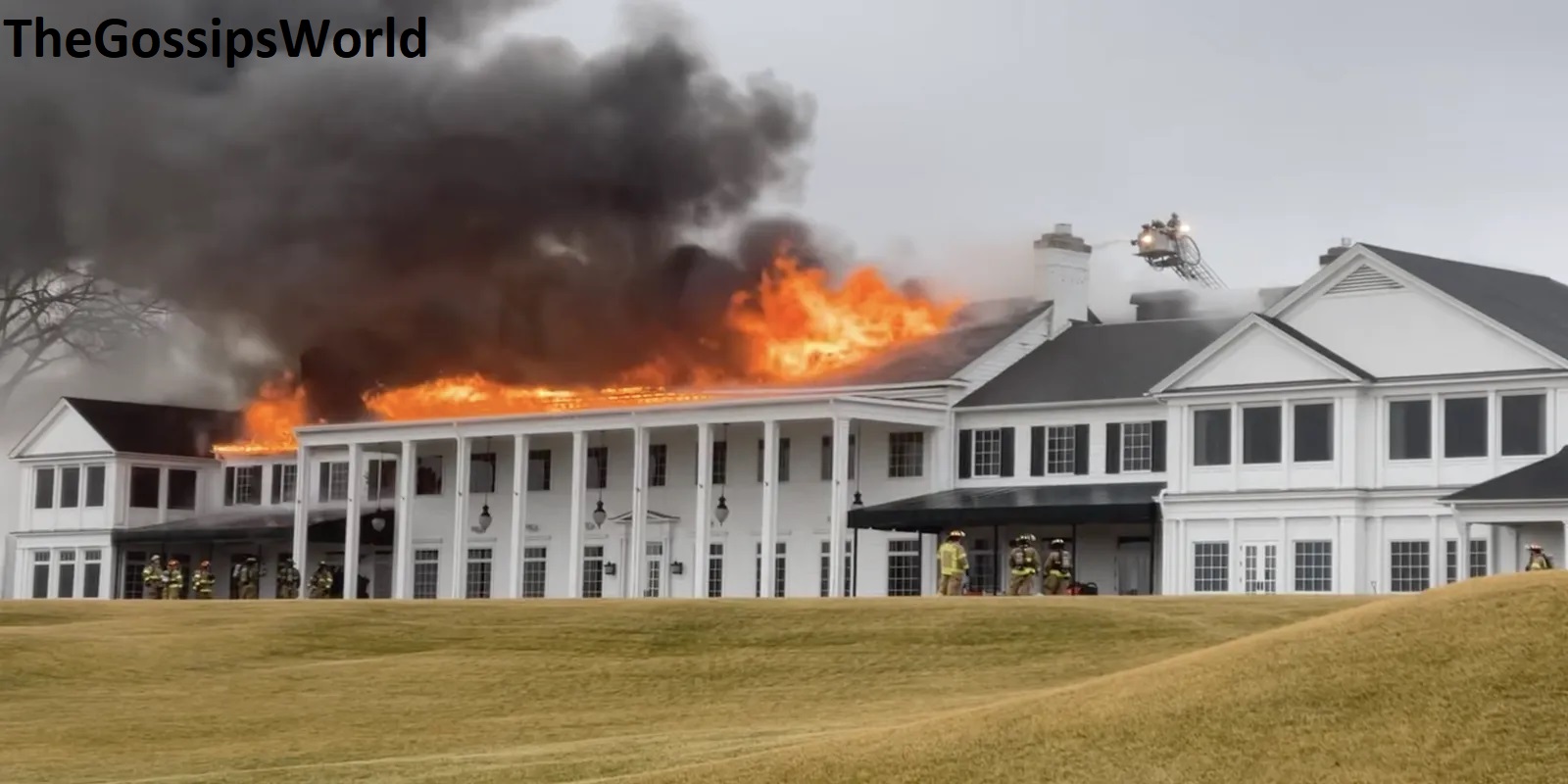 Rockleigh Country Club Fire, Crew Battling Video