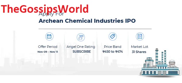 Archean Chemical Industries IPO Price