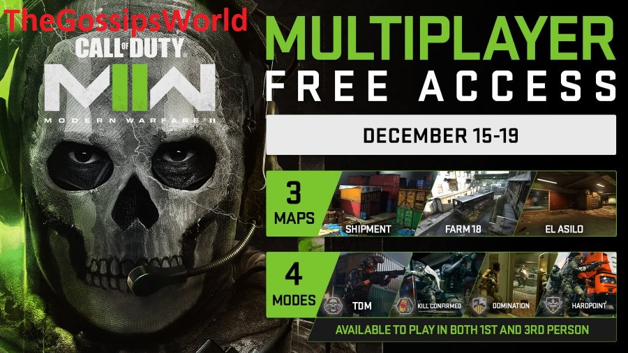 Modern Warfare 2 Multiplayer Free Access Dates