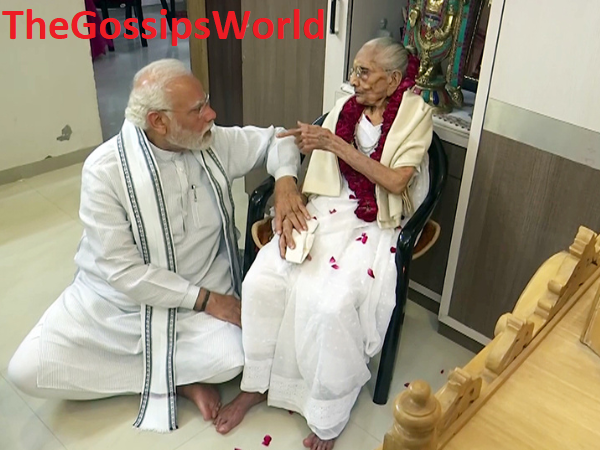 PM Modi Visits To Meet Her Mother Heeraben In Ahmedabad