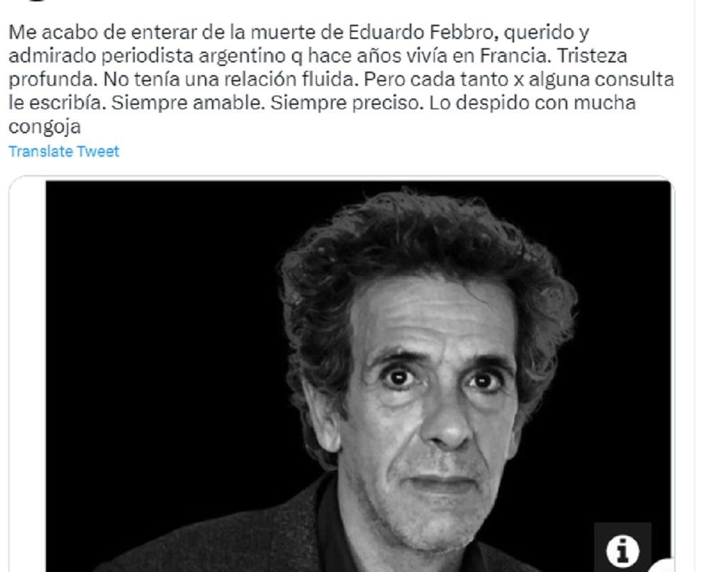 Eduardo Febbro Cause Of Death